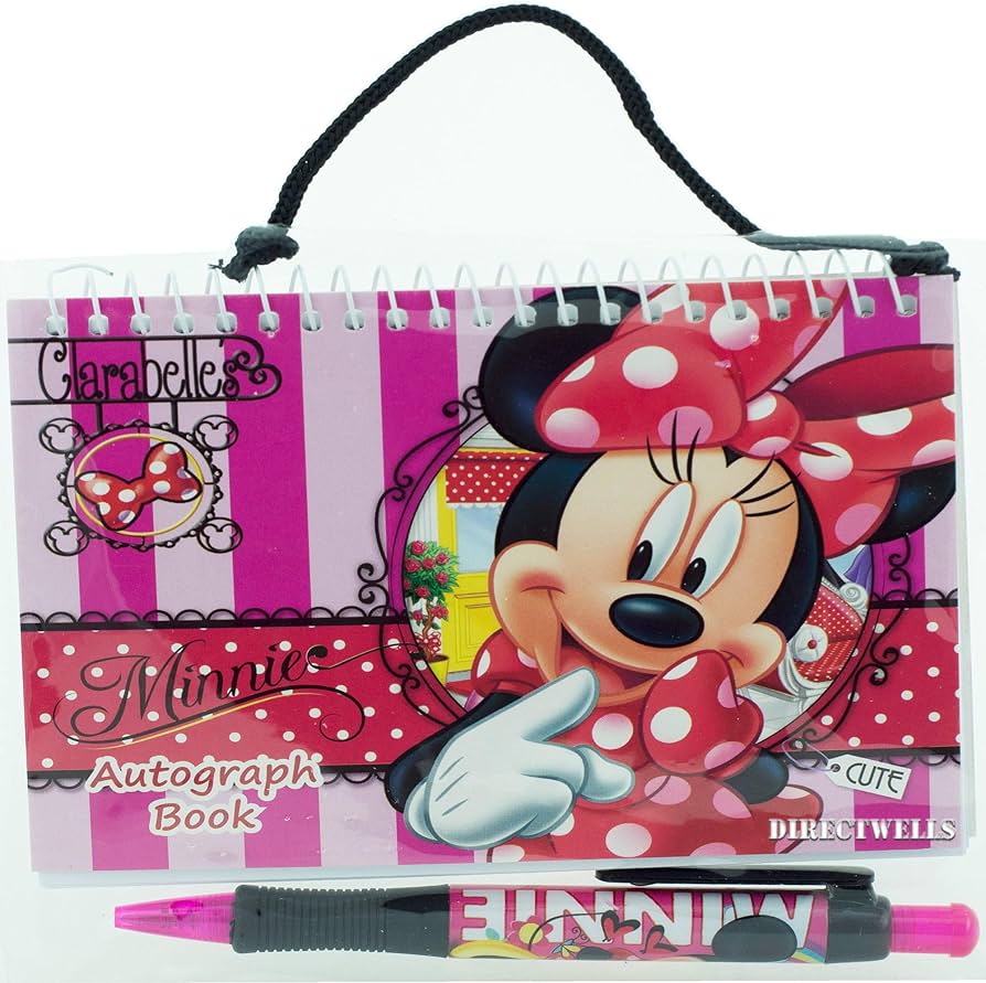 Amazon.co.jp: ディズニー ミニーマウス レッド サインブック ノック式